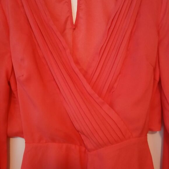 Ark & Co Spring Backless Boho Coral Orange Festival Shorts Romper Playsuit-S - Picture 3 of 12